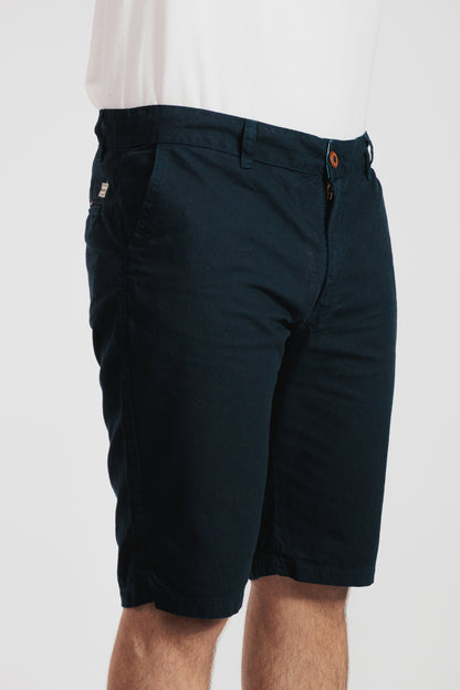 Verde Petróleo - Bermuda chino en drill rígido para hombre REF 135 BOTH+HIS