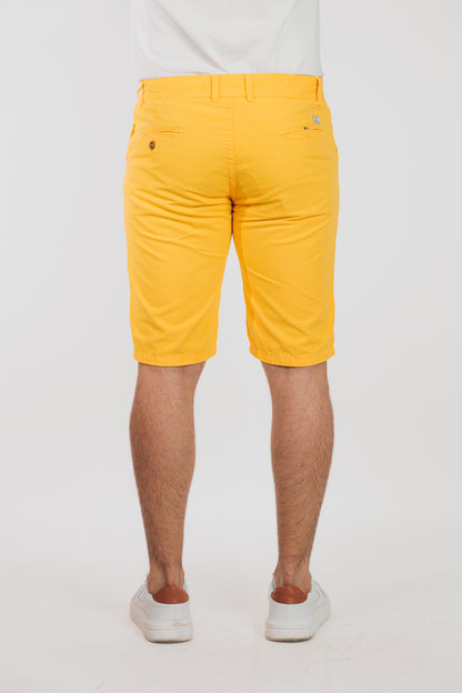 Amarillo - Bermuda chino en drill rígido para hombre REF 135 BOTH+HIS