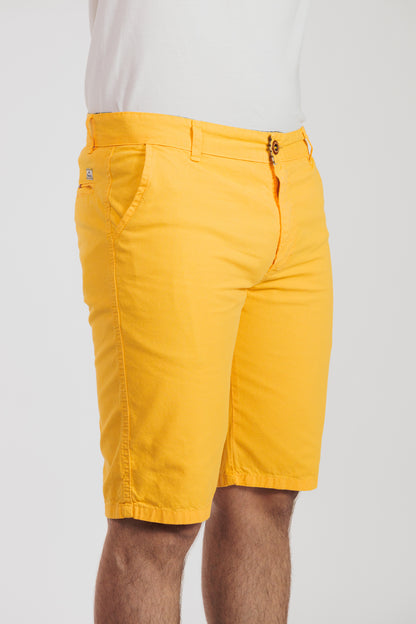 Amarillo - Bermuda chino en drill rígido para hombre REF 135 BOTH+HIS