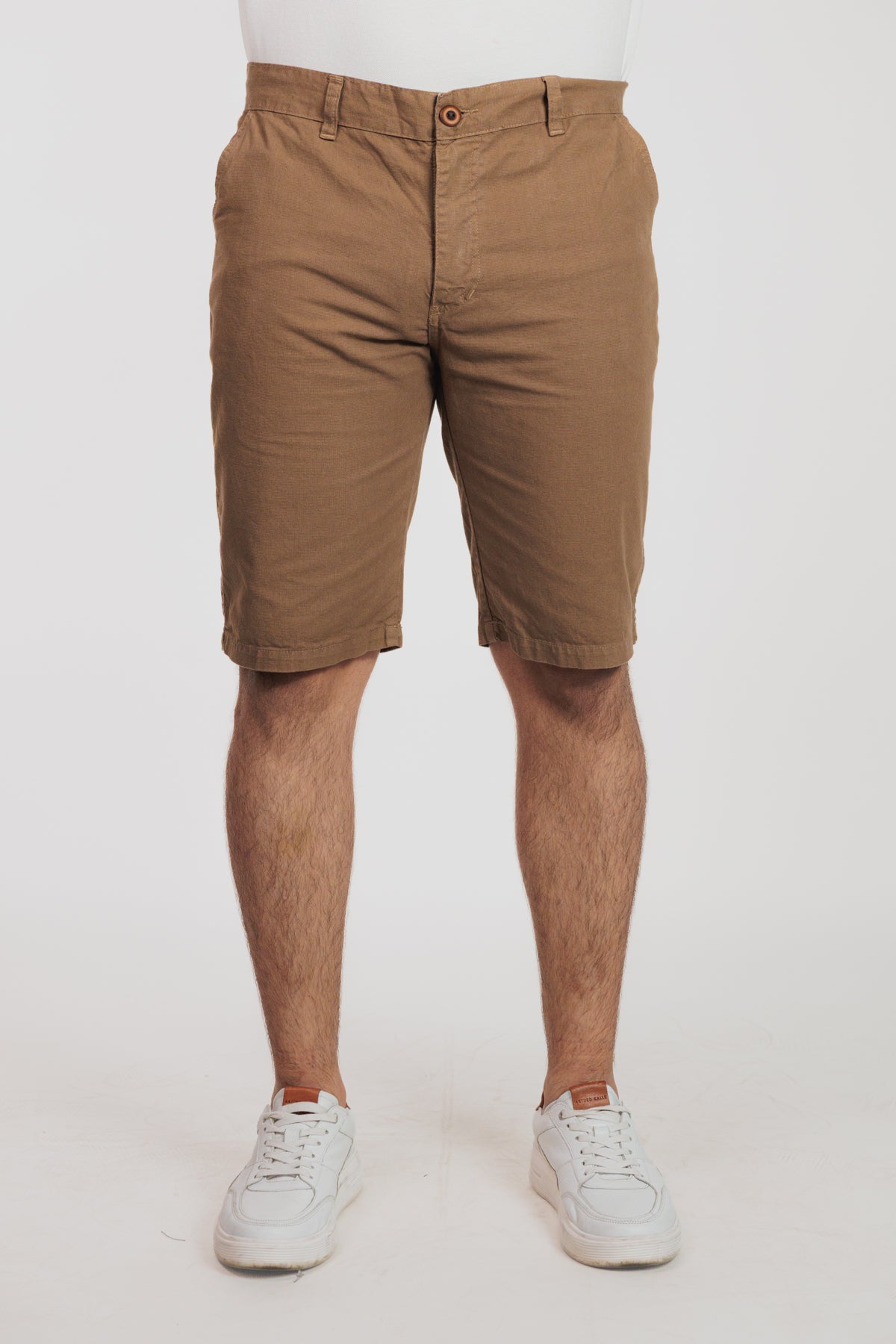 Marrón claro - Bermuda chino en drill rígido para hombre REF 135 BOTH+HIS