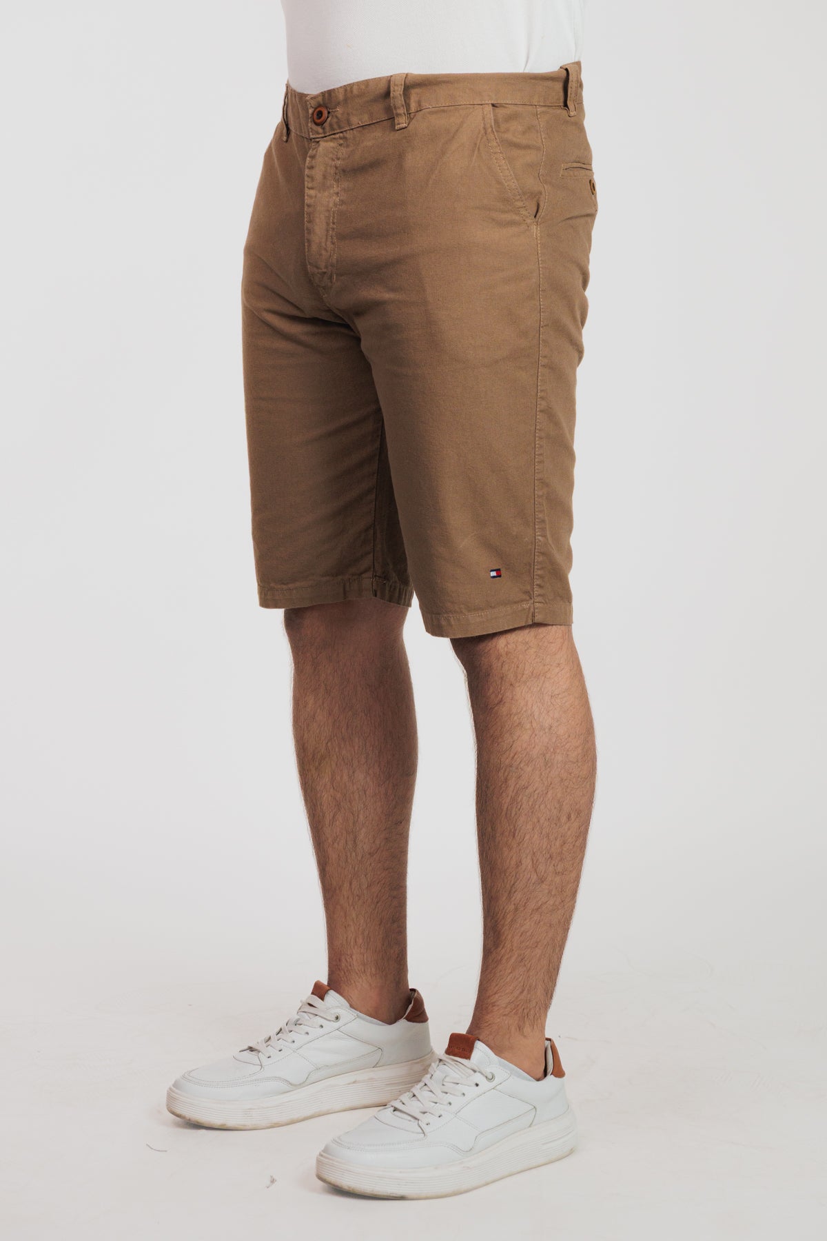Marrón claro - Bermuda chino en drill rígido para hombre REF 135 BOTH+HIS