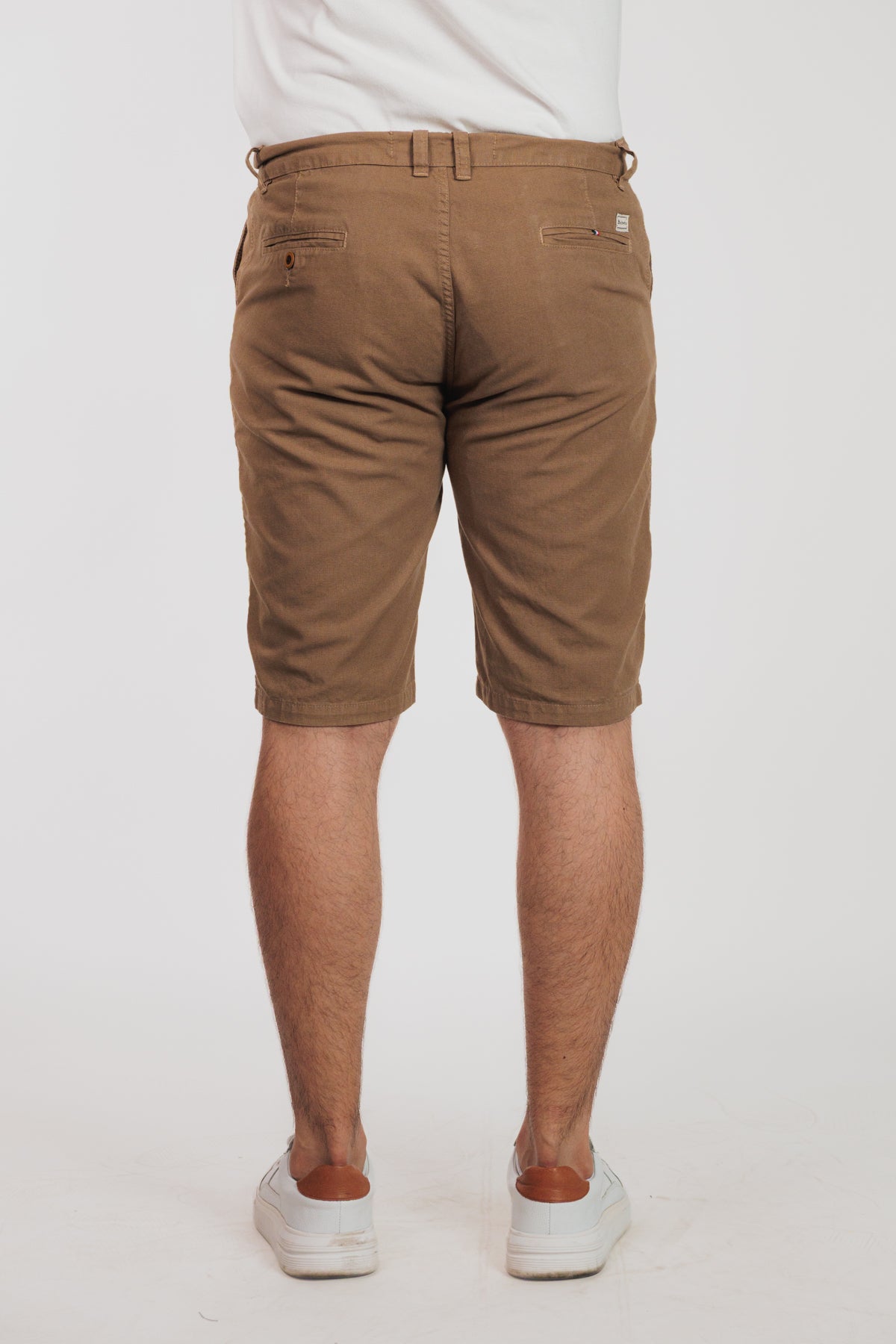 Marrón claro - Bermuda chino en drill rígido para hombre REF 135 BOTH+HIS