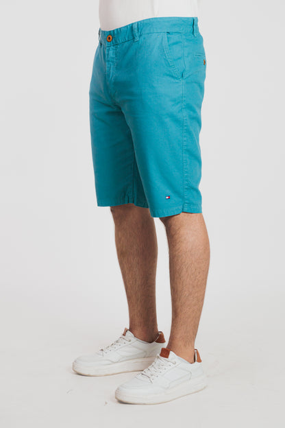 Azul - Bermuda chino en drill rígido para hombre REF 135 BOTH+HIS