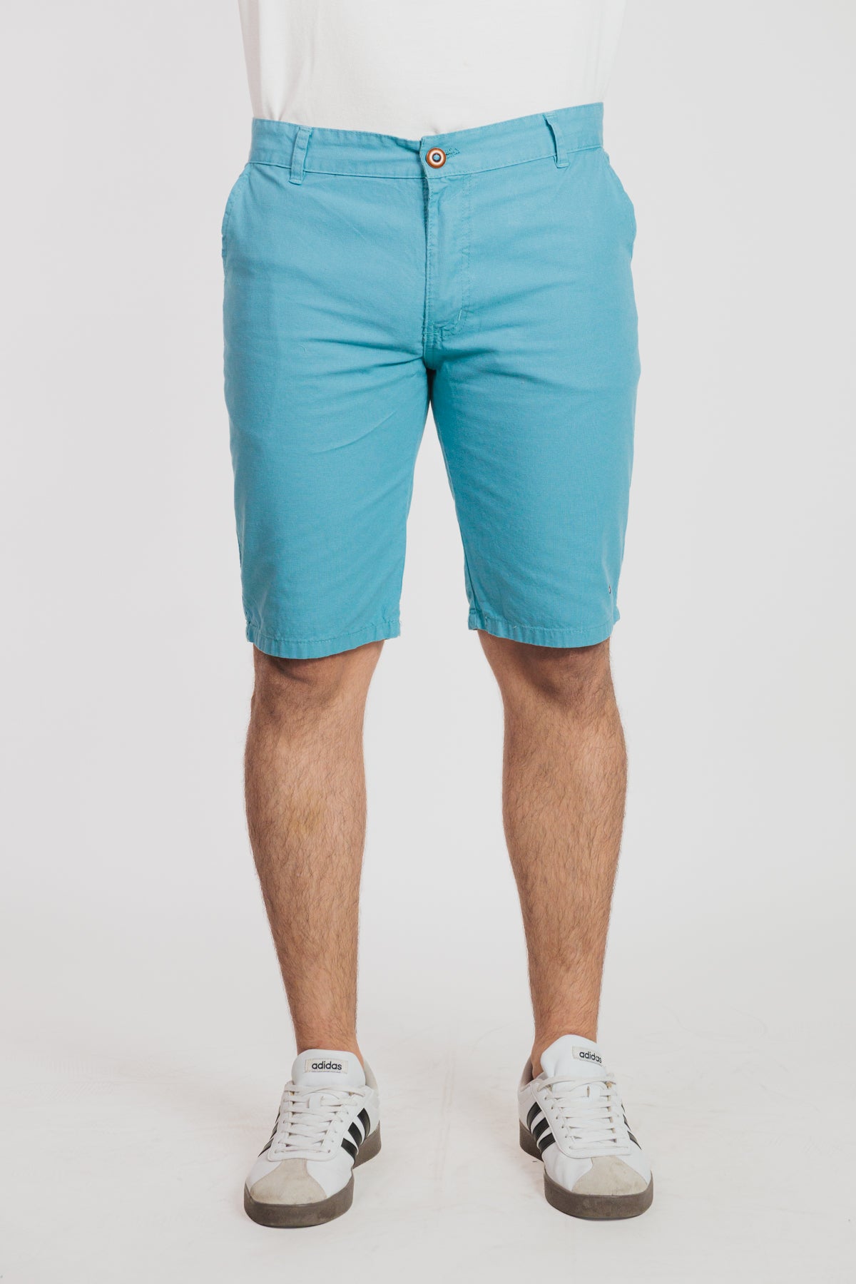 Turquesa Claro - Bermuda chino en drill rígido para hombre REF 135 BOTH+HIS