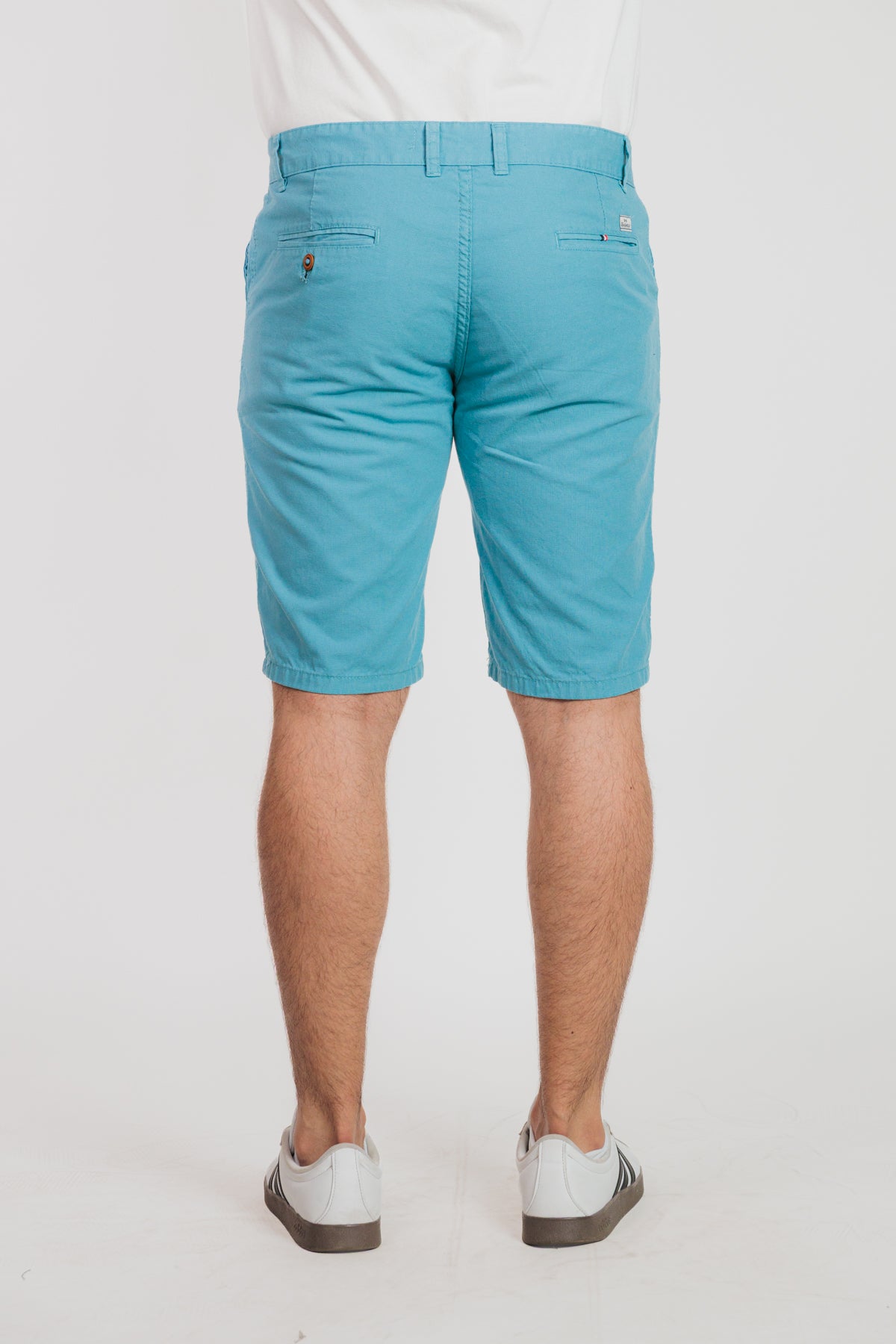 Turquesa Claro - Bermuda chino en drill rígido para hombre REF 135 BOTH+HIS