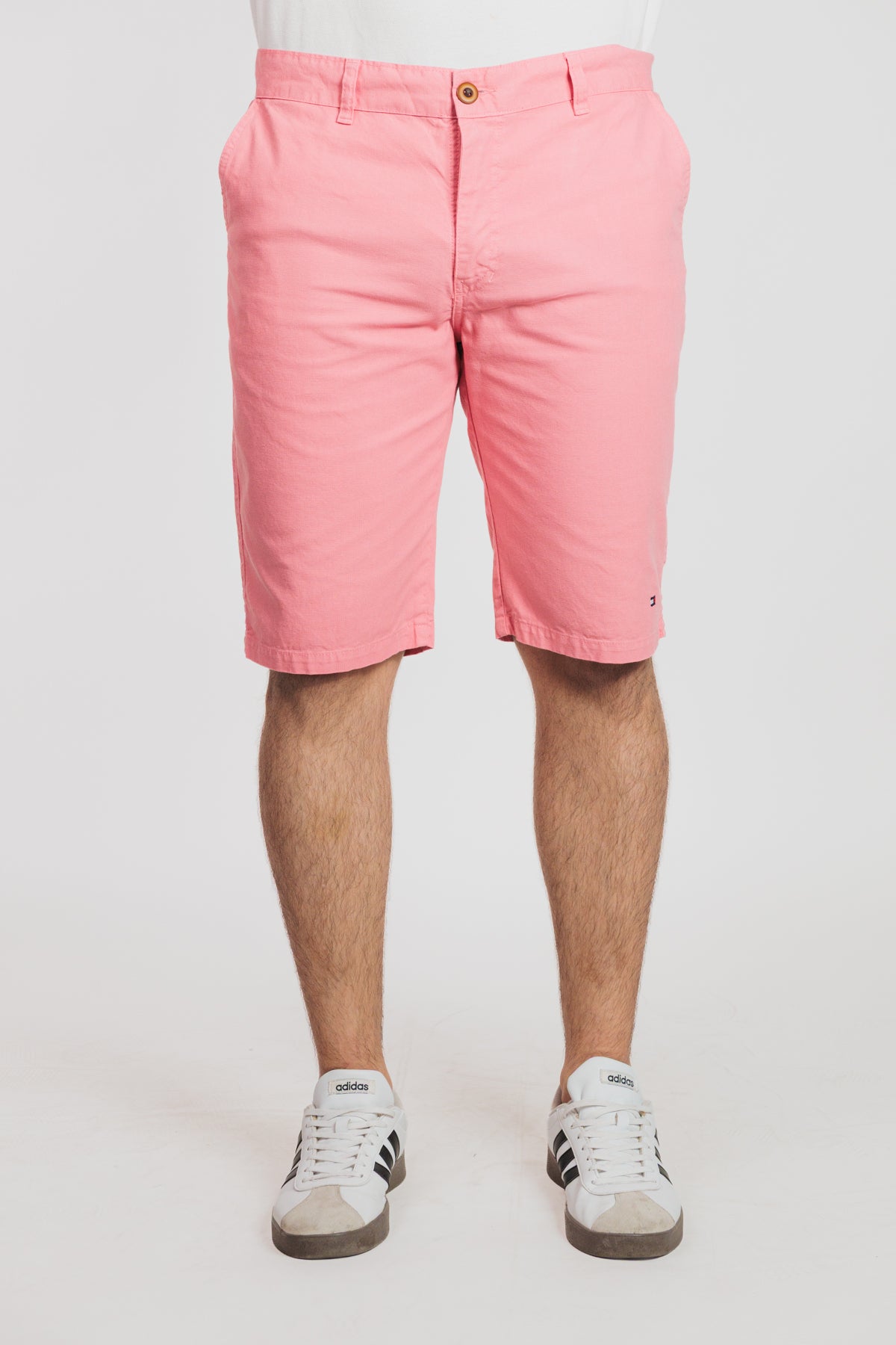 Rosa - Bermuda chino en drill rígido para hombre REF 135 BOTH+HIS