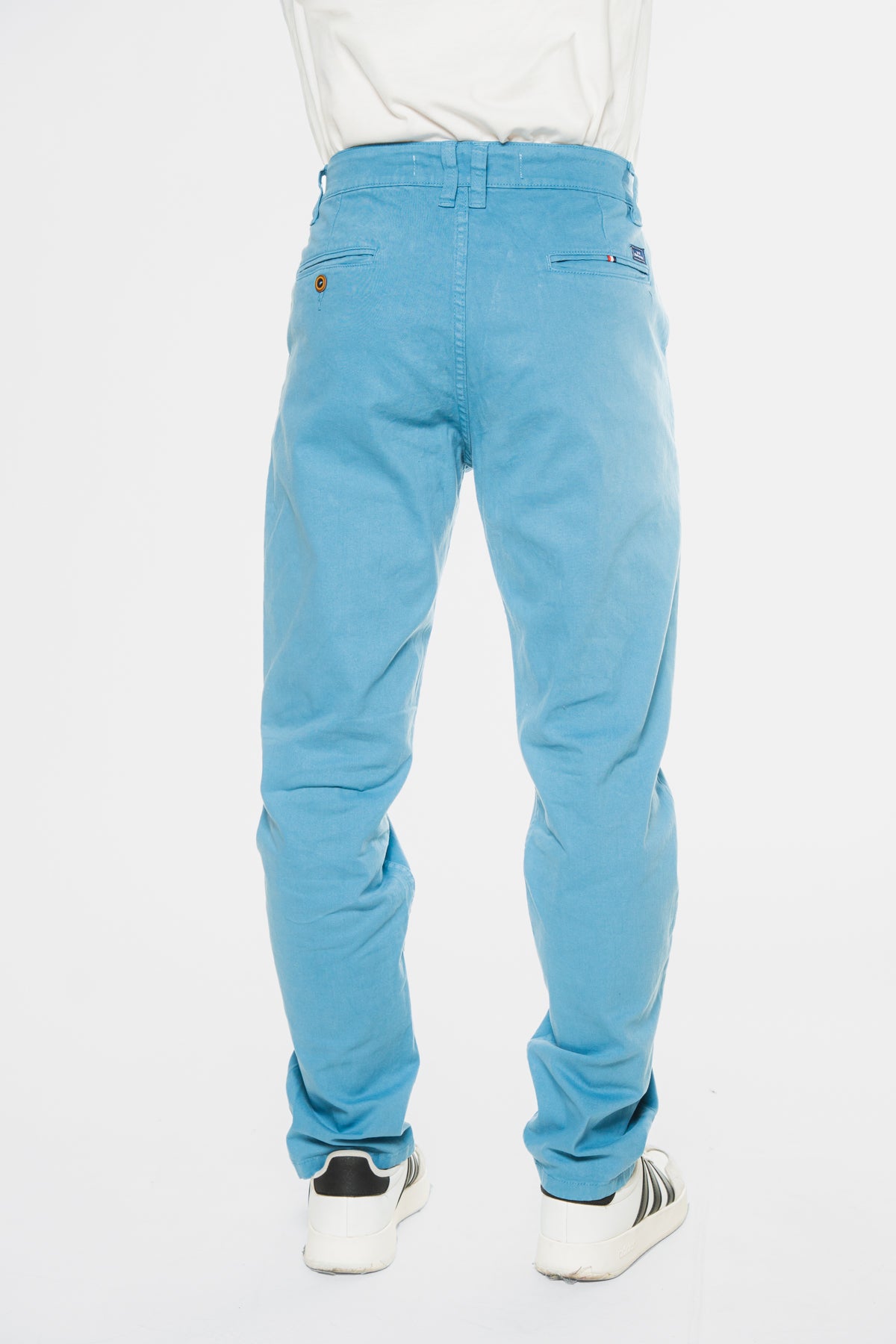 Azul Cielo - Pantalón clásico dril licrado para hombre REF 001 BOTH+HIS