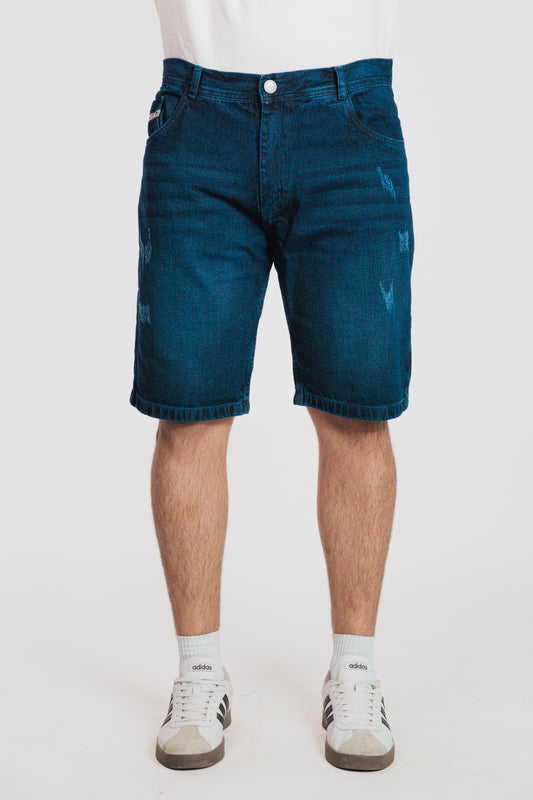 Dirty - Bermuda clásica en denim rígido para hombre REF 0114 BOTH+HIS
