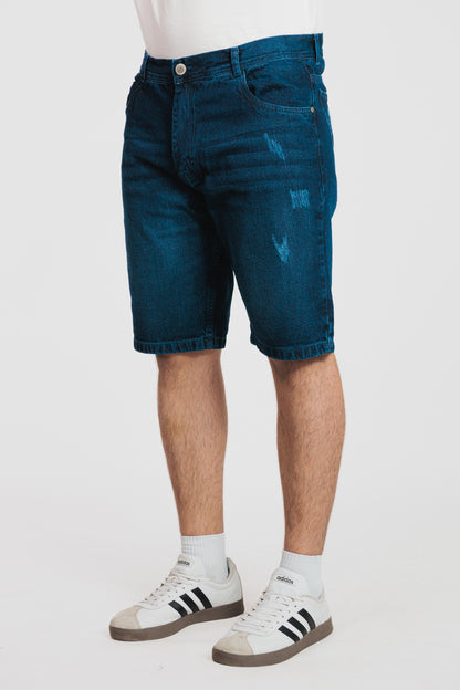 Dirty - Bermuda clásica en denim rígido para hombre REF 0114 BOTH+HIS