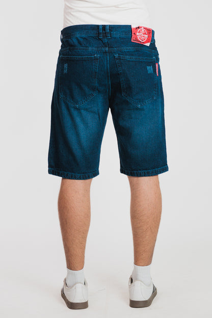 Dirty - Bermuda clásica en denim rígido para hombre REF 0114 BOTH+HIS